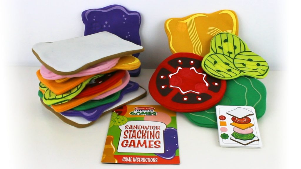Melissa and Doug's sandwich stacking game